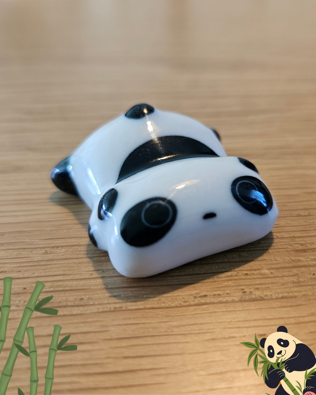 Panda eetstokjes houder