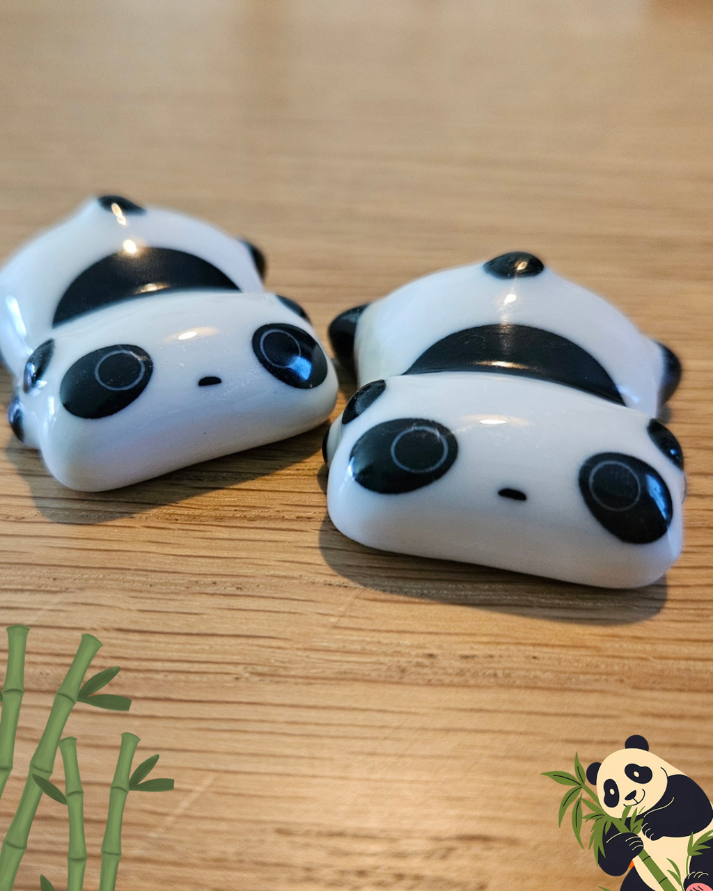 Panda eetstokjes houder