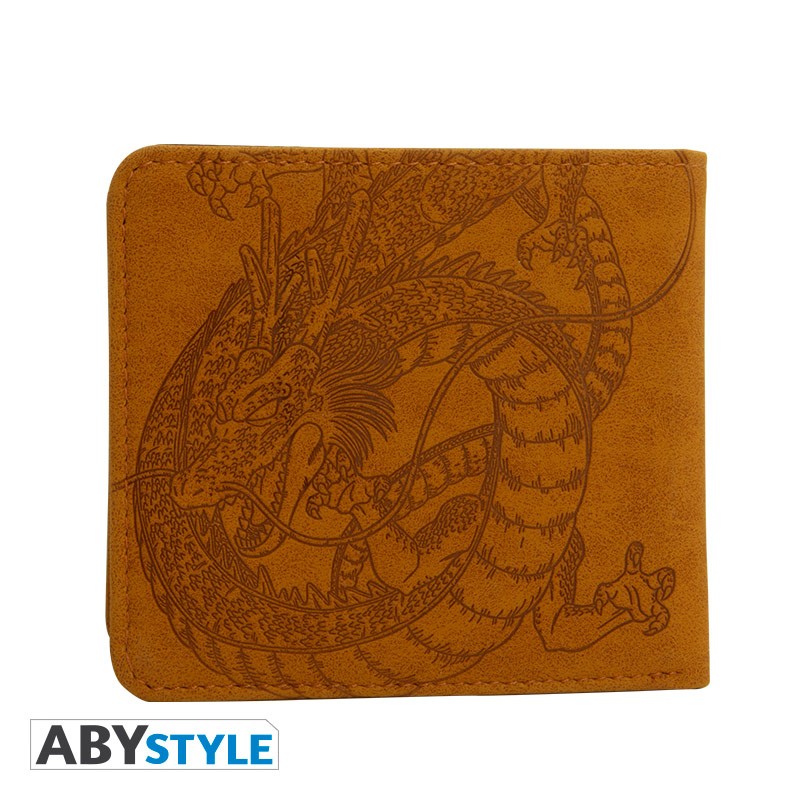 Achterkant van de bruine Dragon Ball Z wallet van ABYstyle