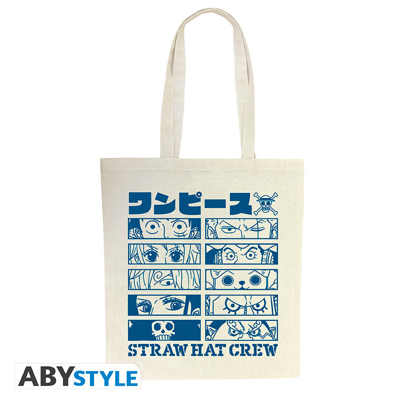 Detail One Piece Strawhat crew tote bag